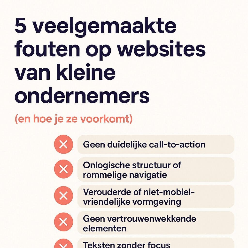5 Common Mistakes on Small Business Websites (And How to Avoid Them)