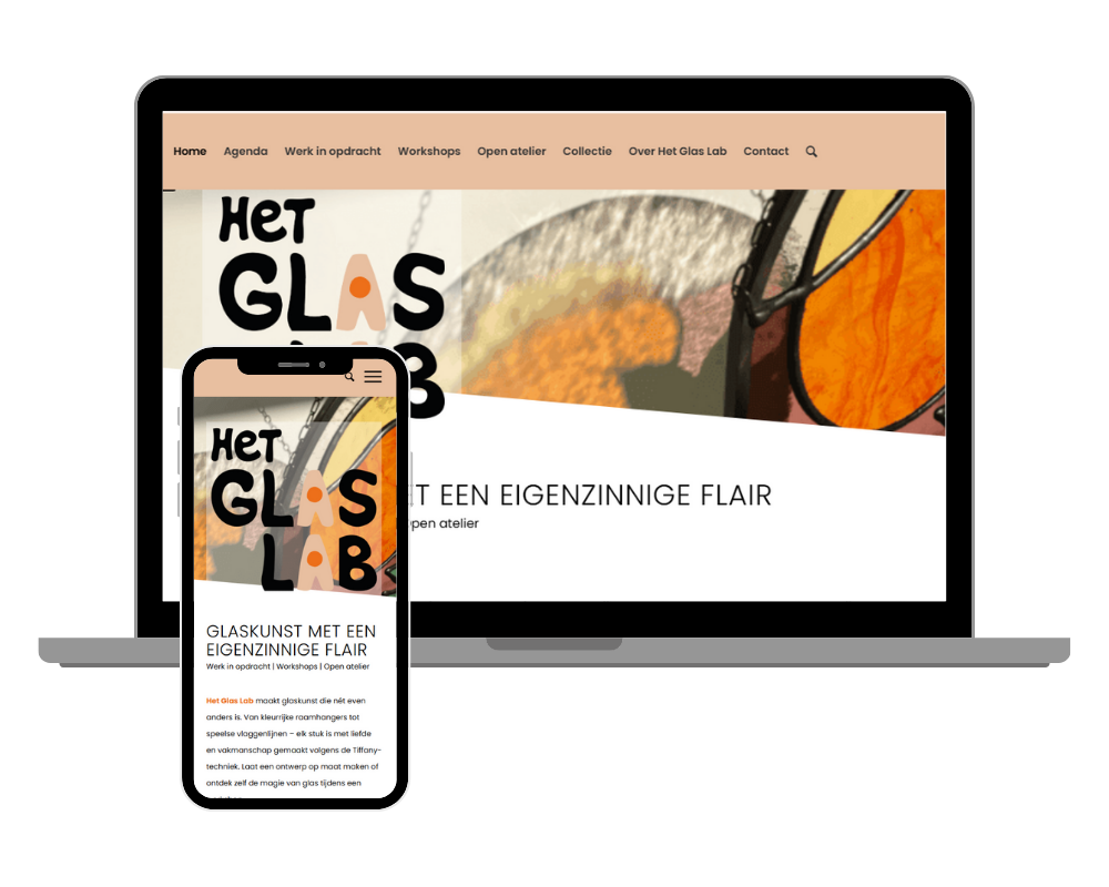 Website vernieuwing voor het glaslab