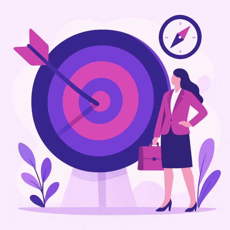 Zakelijke illustratie die Slimme positionering helder visualiseert, zonder tekst of logo | Ploko.nl